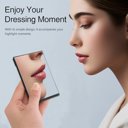 Kootinn Portable Folding Travel Mirror - Ultrathin Rectangular HD Makeup Mirror