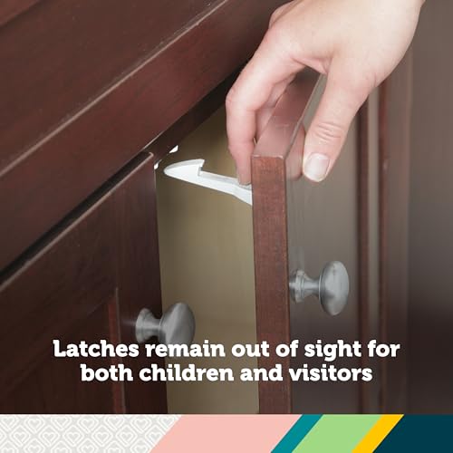 Safety 1st Spring-Loaded Cabinet and Drawer Latches, 10 Pack