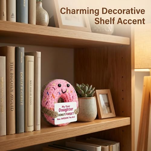 Crochet Donut Plushie - Daughter Edition, Soft Mini Stuffed Toy