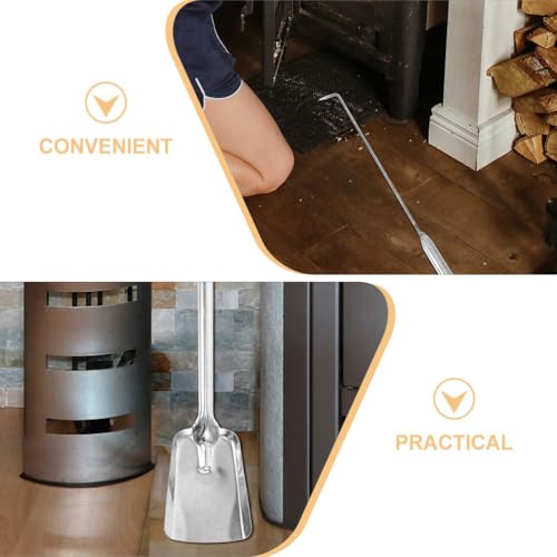 PRETYZOOM Cast Iron Fireplace Tool Set – Shovel & Poker