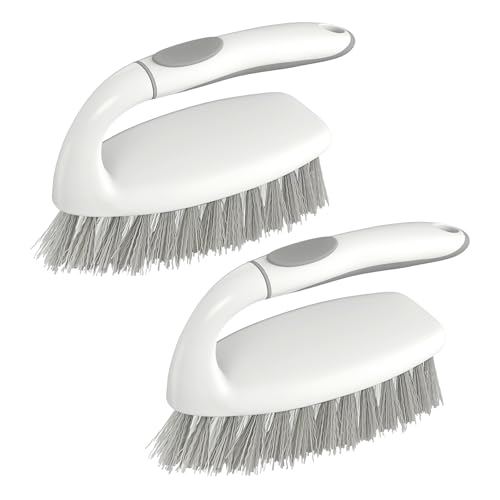 SetSail Heavy Duty Scrub Brush Set - 2 Pack with Non-Slip Grip