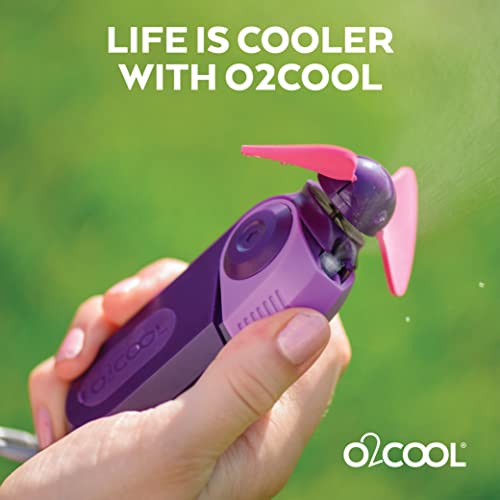 O2COOL Portable Misting Fan - Compact Battery-Powered Cooling