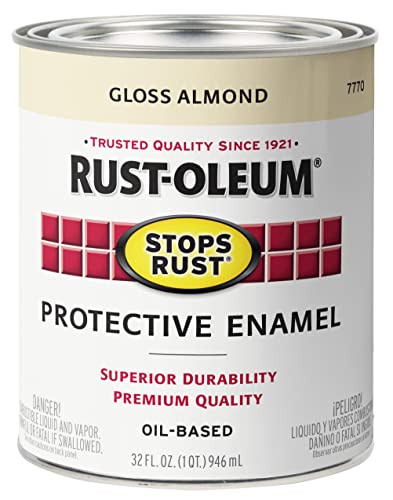 Rust-Oleum Stops Rust Protective Enamel Paint Gloss Almond 32 Fl Oz