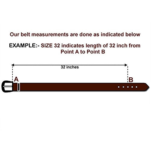 3D 1 1/4" Dark Brown Boys' Western Basic Belt