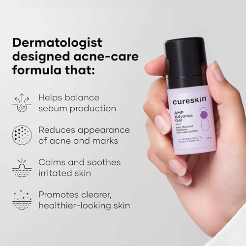 Cureskin Acne Control Gel - Peptide-Powered Pimple Treatment & Blemish Clear