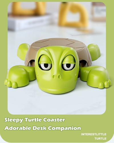 Interactive 3D Printed Turtle Coaster - Fun Drink Mat for Coffee & Wine