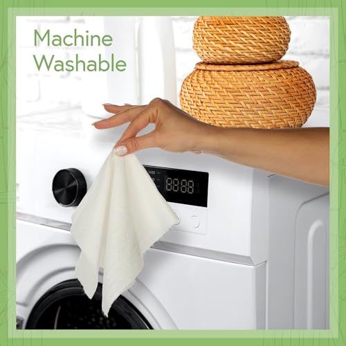 Jenvita Reusable Bamboo Paper Towels - 1 Roll, 20 Washable Sheets