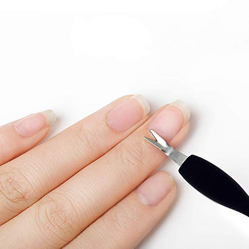 IVON 3-Pack Cuticle Trimmer and Pusher with Gentle Rubber Tip