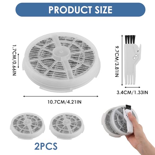 2 Pack Replacement Filter for RIGOGLIOSO GL-2103 & SY900S