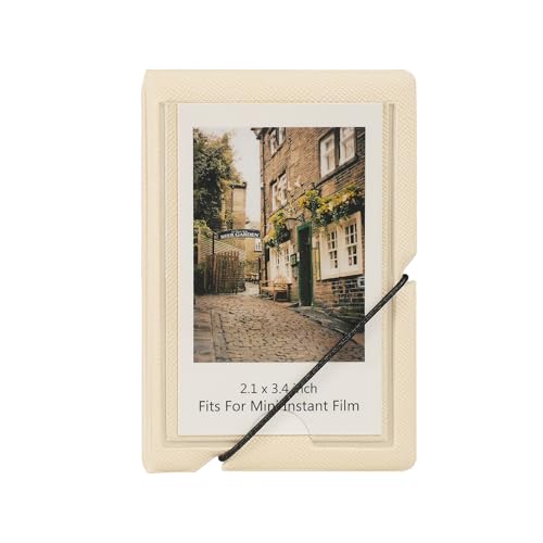 GOLDBARLEY 2x3 Mini Photo Album - 28 Pocket Portable Wallet for Instax, Polaroid & Kodak Prints