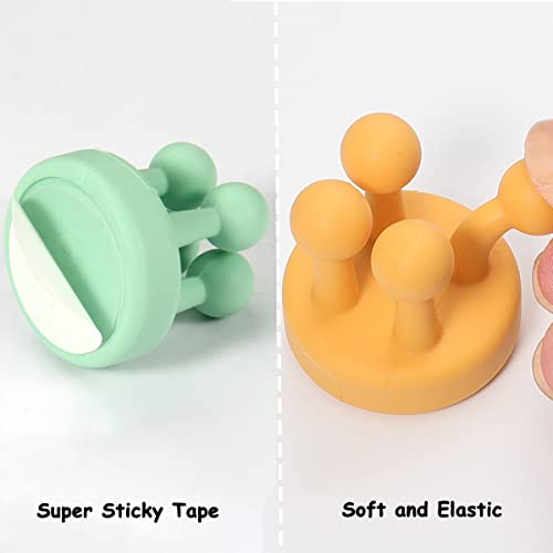 Silicone Toothbrush Holders - Waterproof & Multi-Functional Hooks