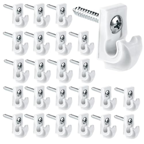 25PCS Plastic String Light Hooks for Easy Hanging & Fixing