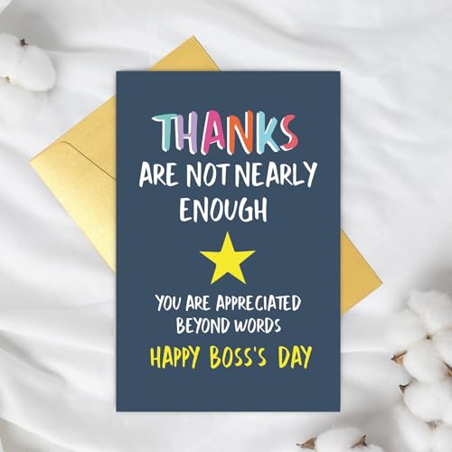 Boss's Day Card for Mentor - Thank You Greeting Card