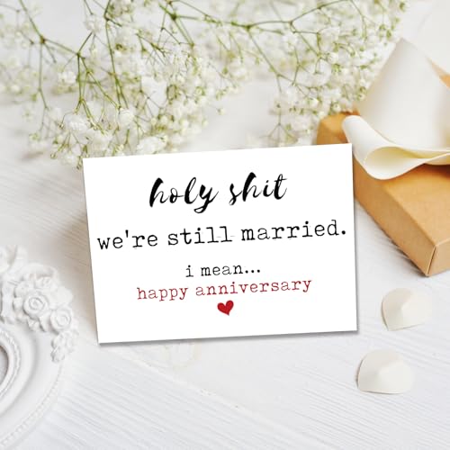 Funny Anniversary Card for Him/Her - Snarky Wedding Humor