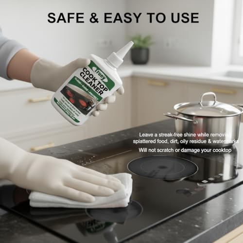 Truey 3-in-1 Glass Cooktop Cleaner - Non-Abrasive Stove Top Polish