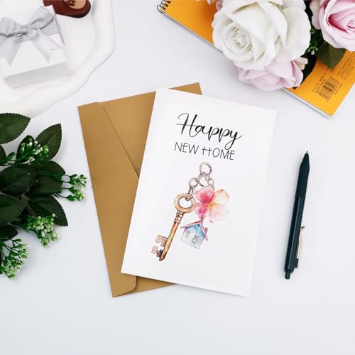 New Home Card with Envelope - Housewarming Invitation Greeting Card