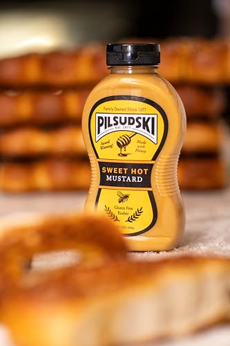 Pilsudski Sweet Hot Mustard with Honey - 12oz Squeeze Bottle