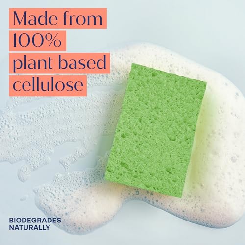 Fab Tab Reusable Cellulose Sponges - Non-Scratch, 12 Pack