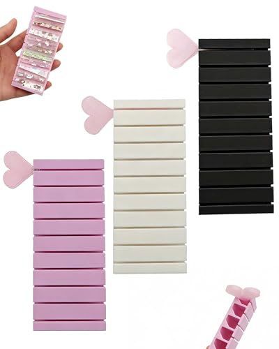 Nail Art Transfer Foil Organizer with Rolling Stick - 10 Slots