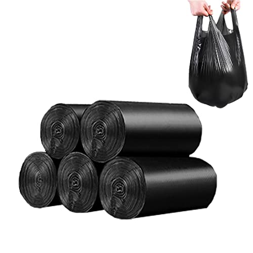 100 Count Durable 4 Gallon Black Trash Bags with Handles