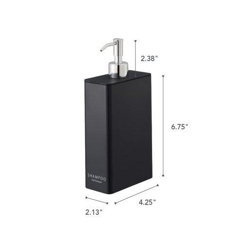 YAMAZAKI Home Tower Shower Dispenser - Contemporary Bottle Pump - Shampoo - Abs Plastic - 24 Fluid Oz., 700 Ml