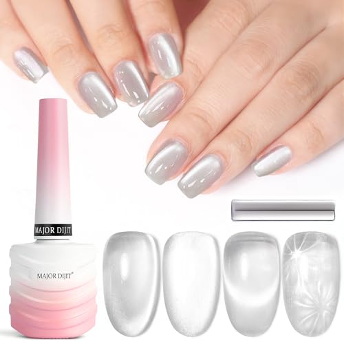Major Dijit Cat Eye Gel Nail Polish 15ml Moonlight Glass Smoothie Shimmer C12