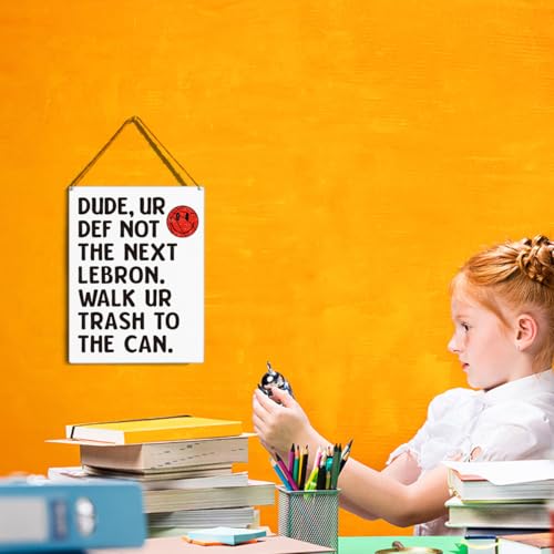 Funny Math Classroom Wall Decor - 8x10 Inches, Motivational Sign