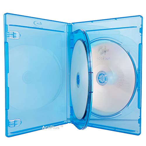 AcePlus Blu-ray Triple 3-Disc Replacement Case, 12mm Standard Thickness