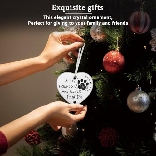 Personalized Dog Christmas Ornament 2025 - Best Friends Never Forgotten