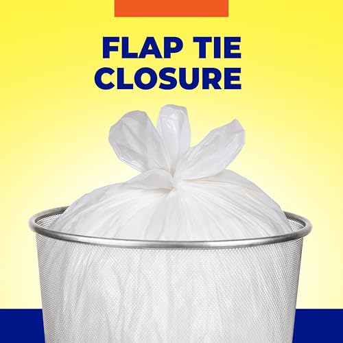 Hefty Essentials 4 Gallon Trash Bags, Fresh Linen Scent, 52 Count