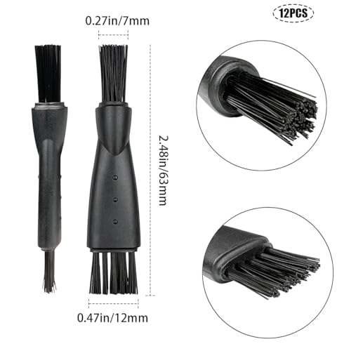 Darlingao 12 Pcs Electric Shaver Cleaning Brush Double-Head Mini Tool