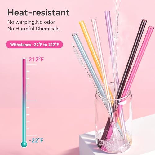 12.2" Extra Long Replacement Straws for Simple Modern Tumblers - 6 Pack