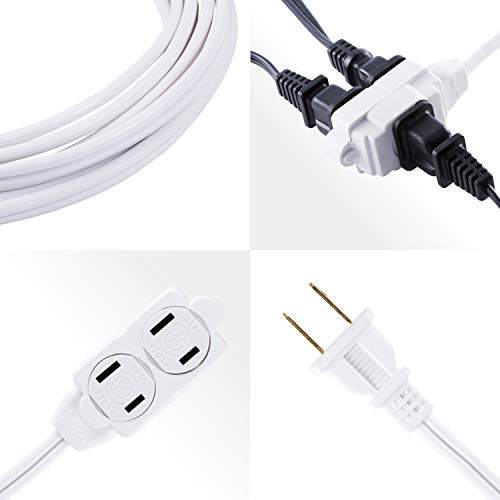 GE 12ft Extension Cord with 3 Outlets and Safety Covers