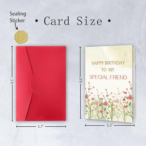 Thoughtful Birthday Card for Best Friends & Special Women