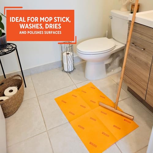 IMUSA Frasada Shammy Cloth for Floor Cleaning, 20" x 30", Orange (1 Pack)