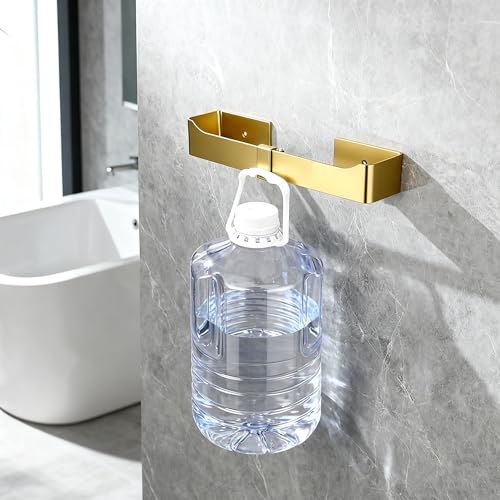 9-Inch Self-Adhesive Stainless Steel Hand Towel Holder - Rustproof Brushed Gold
