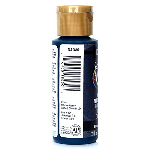 DecoArt Americana Acrylic Paint Midnight Blue 2 Fl Oz - Non-Toxic Craft Paint