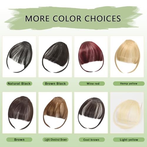 Savila Clip on Bangs for Women Synthetic Hair Piece