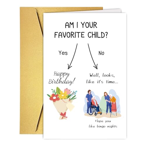 Funny Nursing Home Birthday Card for Mom & Grandma - 8x5.3in