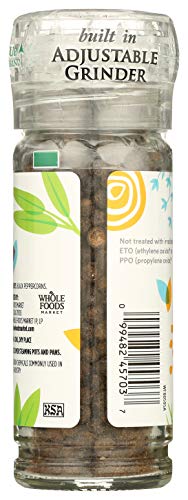 365 by Whole Foods Market Black Peppercorn Grinder 1.55oz Pack of 2 - Fresh Ground