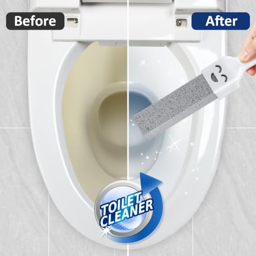 Navona 8 Pack Toilet Cleaning Pumice Stones with 2 Handles