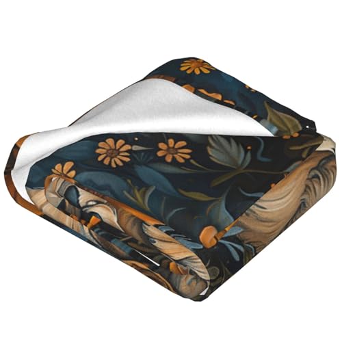 Citari Golden Retriever Fleece Throw Blanket - Soft, Warm Dog Decor Gift for Kids & Adults