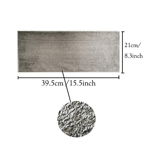 EZ SPARES Microfiber Mop Replacement Pads - Washable Wet/Dry - 4 Pack