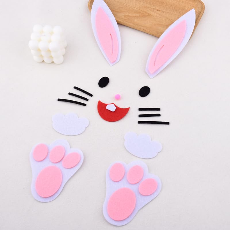 Easter Bunny Door and Wall Felt Decal Decoration DIY Party Supplies