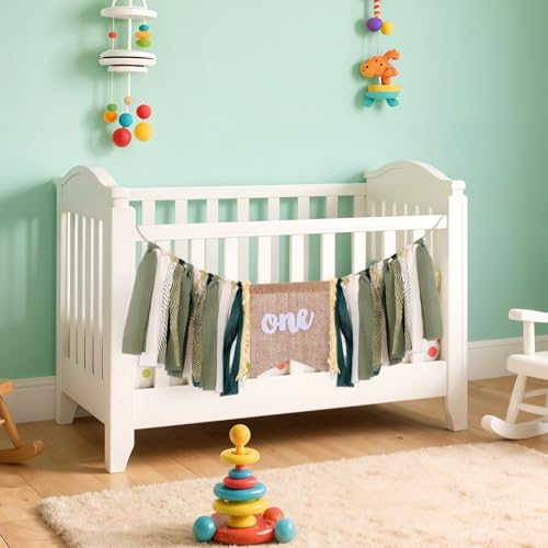 1st Birthday Highchair Banner - Safari Jungle Theme Decoration