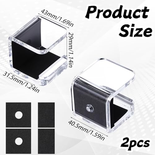 Psiriol 2-Piece Acrylic Hockey Stick Wall Mount Display Rack