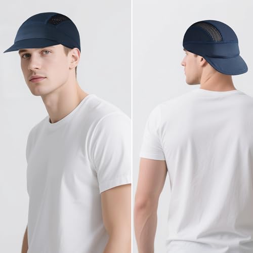 3Pcs Cycling Cap for Men Women Cooling Skull Cap Under Helmet Liner with Sun Visor for Summer Running Bike Outdoor Sports Multi