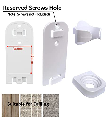 Wall-Mounted Electric Toothbrush Holder with Drain Hole - Space-Saving Bathroom Organizer