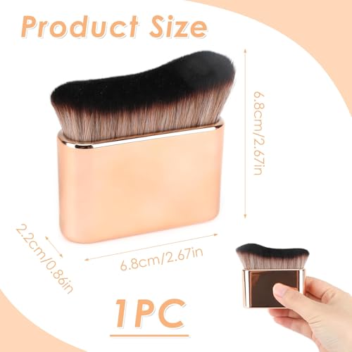 Rose Gold Self Tanning Brush - Dense Kabuki Body Blending Tool