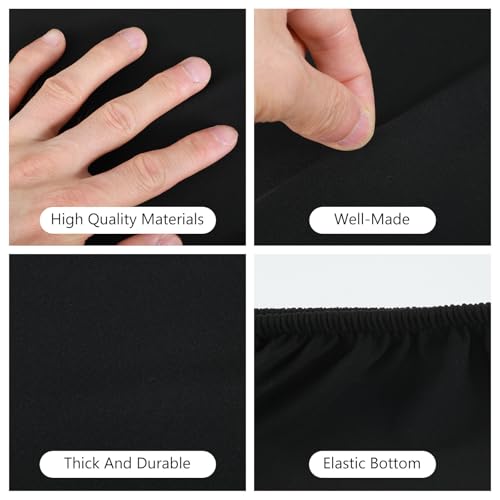 Sorcristy Universal Toilet Tank Cover - 2-Pack Stretchy Polyester Lid Protector